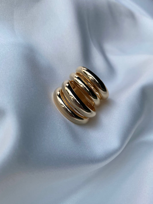 CHUNKY DOUBLE BAND RING